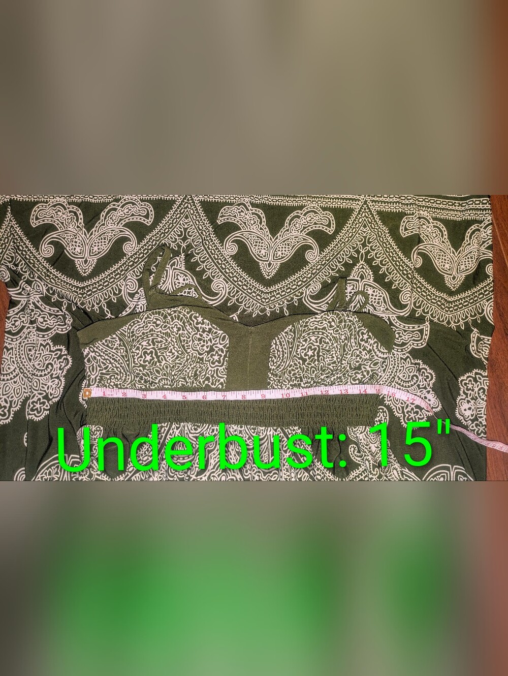 APT. 9 Paisley Spaghetti Strap Sleeveless Smocked Empire Waist Maxi Dress - M - Picture 5 of 16